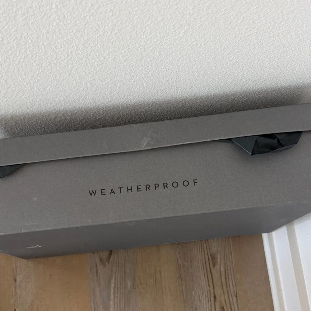 Aquatalia Nanina Knee High Weatherproof Boots Black 7.5 Leather Riding - Picture 16 of 16